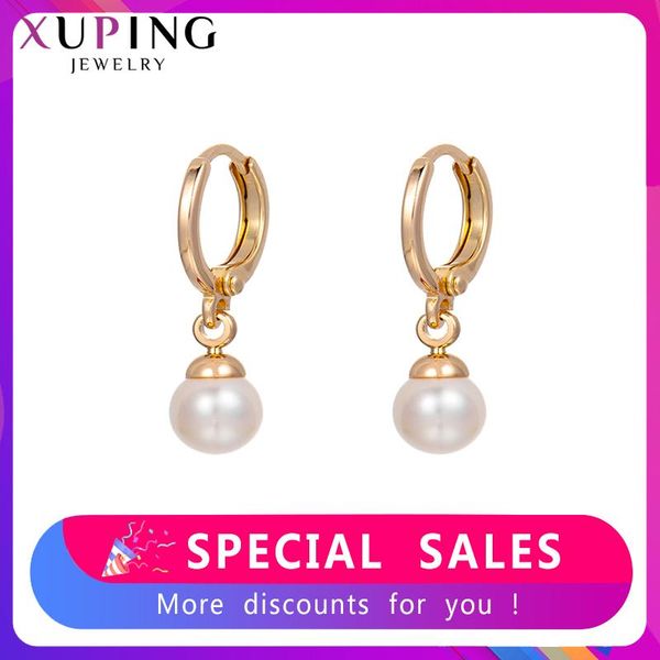 xuping hoop earrings for temperament ladies imitation pearl jewelry special design birthday party gift 80415, Golden;silver
xuping hoop earrings for temperament ladies imitation pearl jewelry special design birthday party gift 80415, Golden;silver