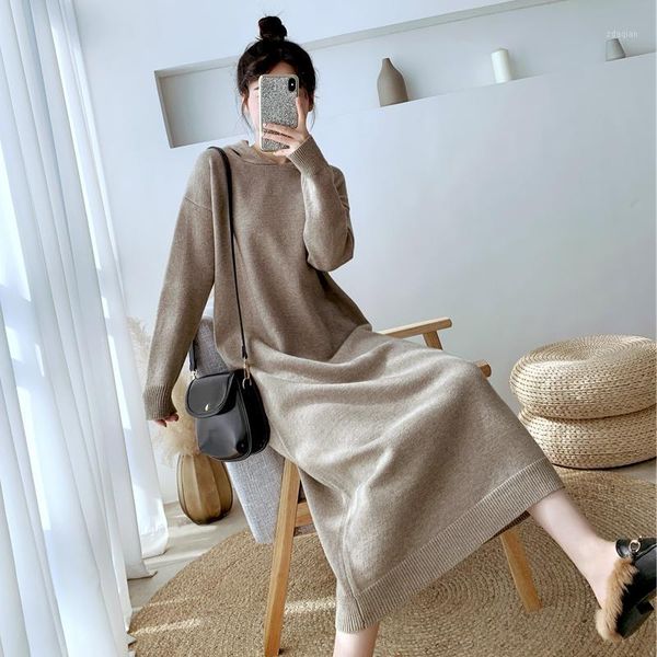 casual dresses wavsiyier thick knitted jumper winter solid 2021 pollover sweater dress women woman korean style autumn warm1, Black;gray
casual dresses wavsiyier thick knitted jumper winter solid 2021 pollover sweater dress women woman korean style autumn warm1, Black;gray