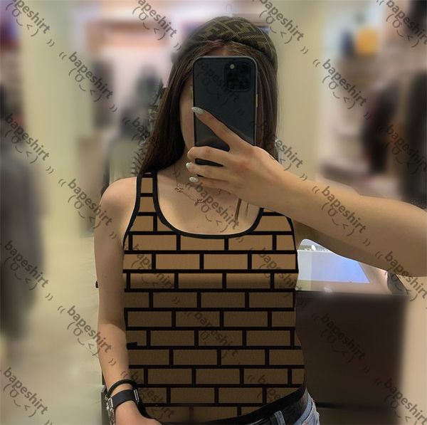 classic brown camisoles hipster women's design tanks outdoor swim yoga sports home casual luxury vests, Black;white
classic brown camisoles hipster women's design tanks outdoor swim yoga sports home casual luxury vests, Black;white