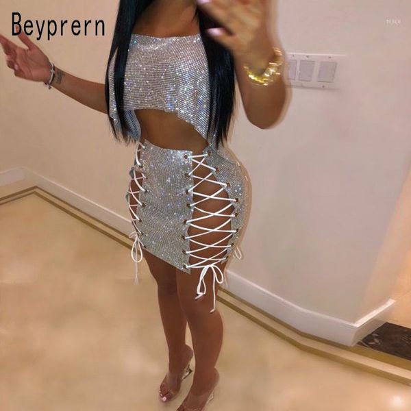 beyprern seductive festival celebrities metal crystal diamonds skirt set shiny bandage lace up sequins mini skirt set two piece1, White
beyprern seductive festival celebrities metal crystal diamonds skirt set shiny bandage lace up sequins mini skirt set two piece1, White