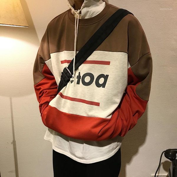 2019 spring new campus style korean version of the couple casual long-sleeved cotton color matching printing round neck1, Black
2019 spring new campus style korean version of the couple casual long-sleeved cotton color matching printing round neck1, Black