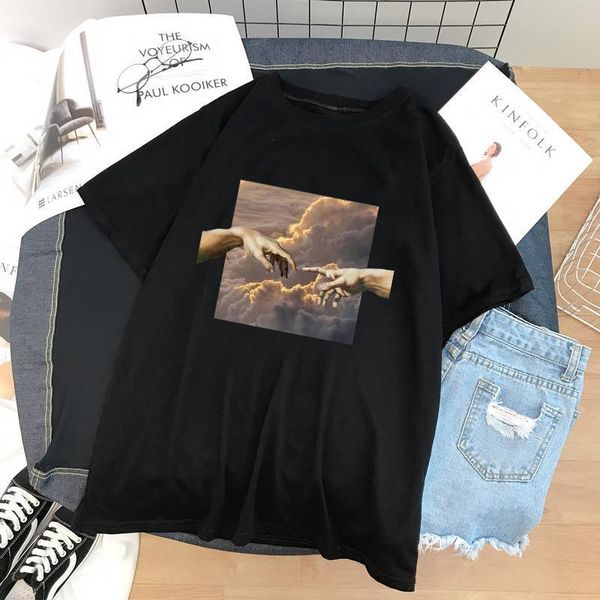 aesthetic michelangelo art oil painting sky harajuku fun personality print streetwear t-shirt vintage hip hop casual women, White
aesthetic michelangelo art oil painting sky harajuku fun personality print streetwear t-shirt vintage hip hop casual women, White
