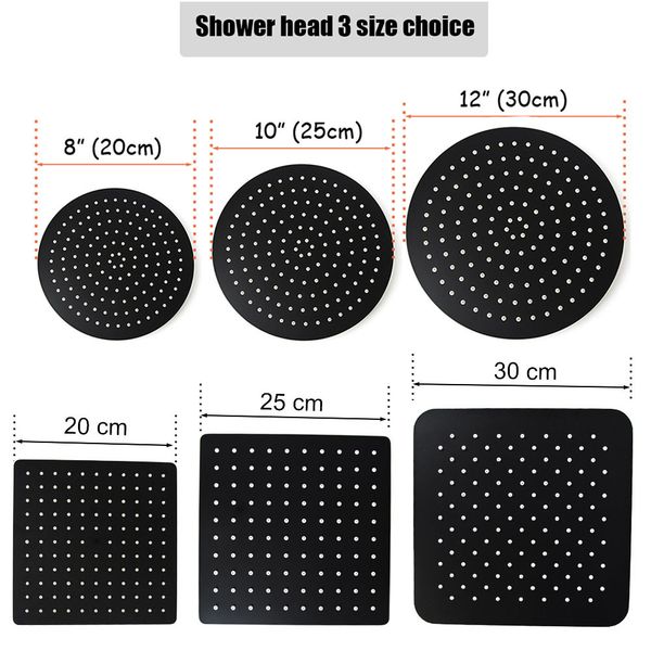 stainless steel black bathroom ultrathin 2 mm rain shower head 8/10/12 inch wall & ceiling square & round rainfall shower head 1011
stainless steel black bathroom ultrathin 2 mm rain shower head 8/10/12 inch wall & ceiling square & round rainfall shower head 1011