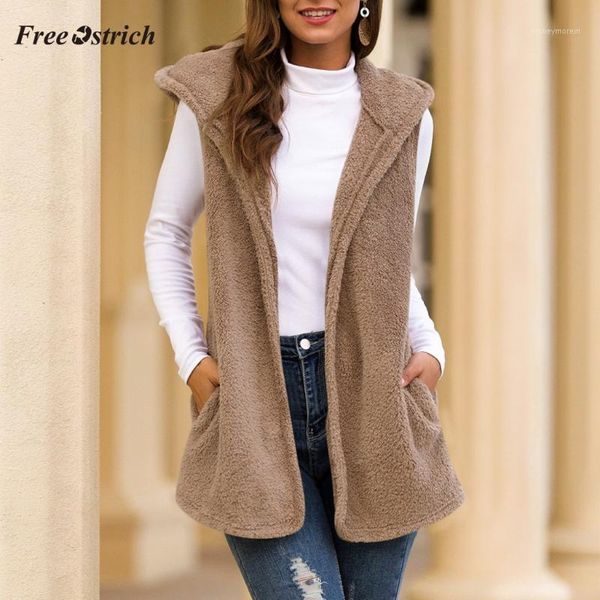 women's vests ostrich women veste femme hooded faux fur coat cardigan fluffly vintage shaggy vest jacket overcoat chaquetas mujer 20211, Black;white
women's vests ostrich women veste femme hooded faux fur coat cardigan fluffly vintage shaggy vest jacket overcoat chaquetas mujer 20211, Black;white