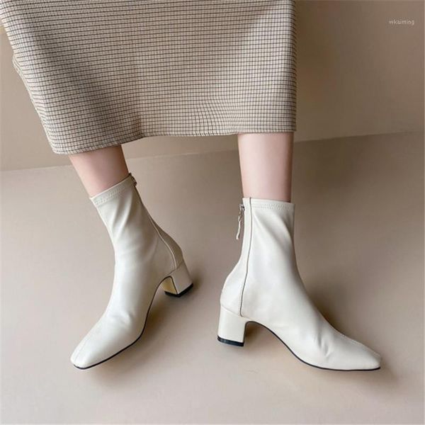 boots pxelena vogue women stretch ankle genuine leather square toe med heels short lady shoes autumn winter office dress1, Black
boots pxelena vogue women stretch ankle genuine leather square toe med heels short lady shoes autumn winter office dress1, Black