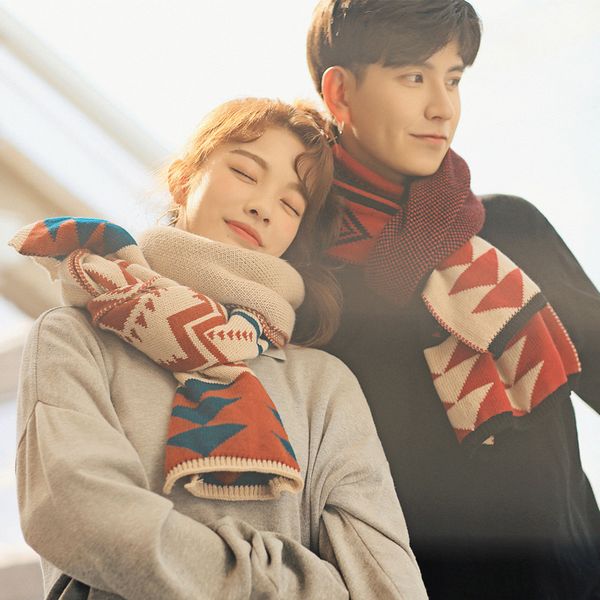 autumn winter new korean knitted wool scarves for lovers to thicken and keep warm, Blue;gray
autumn winter new korean knitted wool scarves for lovers to thicken and keep warm, Blue;gray