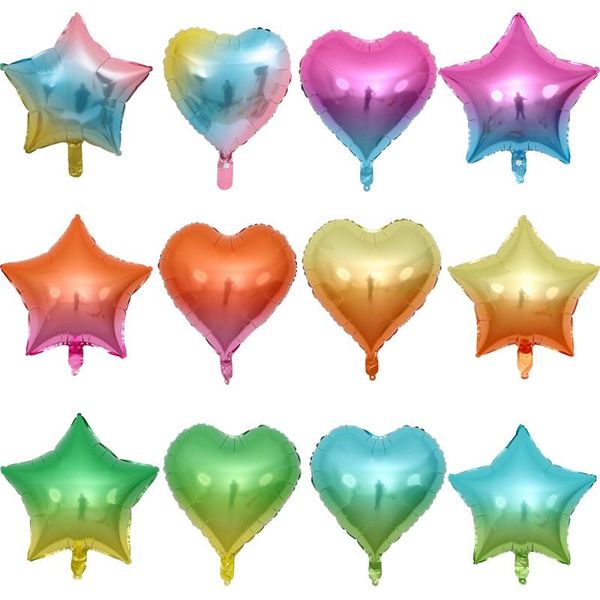 2pcs 18inch gradient color balloon heart star inflatable foil helium balloons wedding birthday decoration baby shower decor
2pcs 18inch gradient color balloon heart star inflatable foil helium balloons wedding birthday decoration baby shower decor