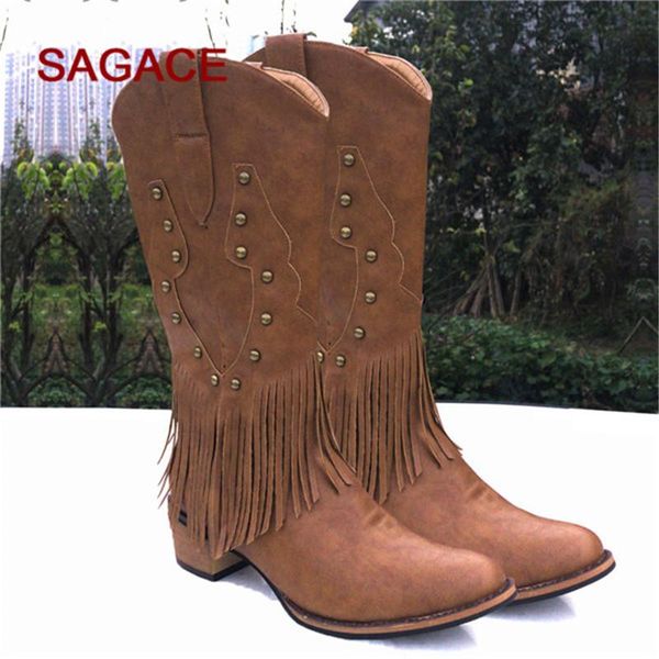 boots women's pointed toe fashion female tassel spring chunky heel casual mid-calf botas mujer invierno 2021, Black
boots women's pointed toe fashion female tassel spring chunky heel casual mid-calf botas mujer invierno 2021, Black