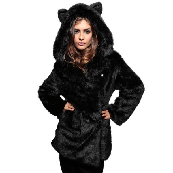 women's fur & faux savabien womens winter jackets and coats women coat animal ears furry hooded long sleeve overcoat streetwear, Black
women's fur & faux savabien womens winter jackets and coats women coat animal ears furry hooded long sleeve overcoat streetwear, Black