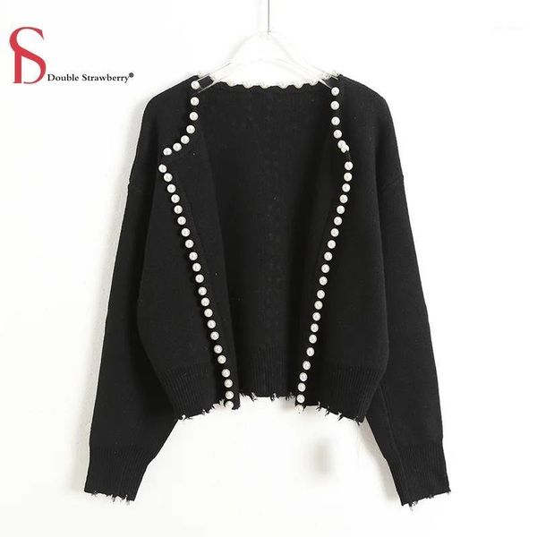 double strwberry autumn and winter pearl button sweater cardigan women's lazy streetwear casual loose knitted jacket1, White
double strwberry autumn and winter pearl button sweater cardigan women's lazy streetwear casual loose knitted jacket1, White