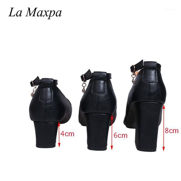 dress shoes la maxpa buckle strap pointed toe women pump square high heels solid autumn / spring lady party casual pumps1, Black
dress shoes la maxpa buckle strap pointed toe women pump square high heels solid autumn / spring lady party casual pumps1, Black