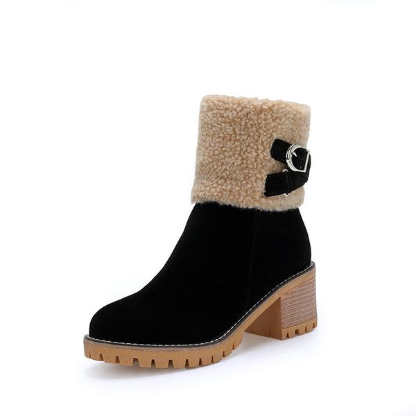 women thick fur warm platform boots high heels snow boots waterproof ladies party dress shoes winter female size 34-43, Black
women thick fur warm platform boots high heels snow boots waterproof ladies party dress shoes winter female size 34-43, Black