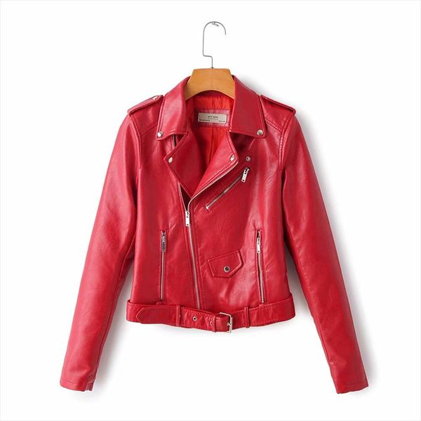 2020 new fashion women smooth motorcycle faux leather jackets ladies long sleeve autumn winter biker streetwear black red coat
2020 new fashion women smooth motorcycle faux leather jackets ladies long sleeve autumn winter biker streetwear black red coat