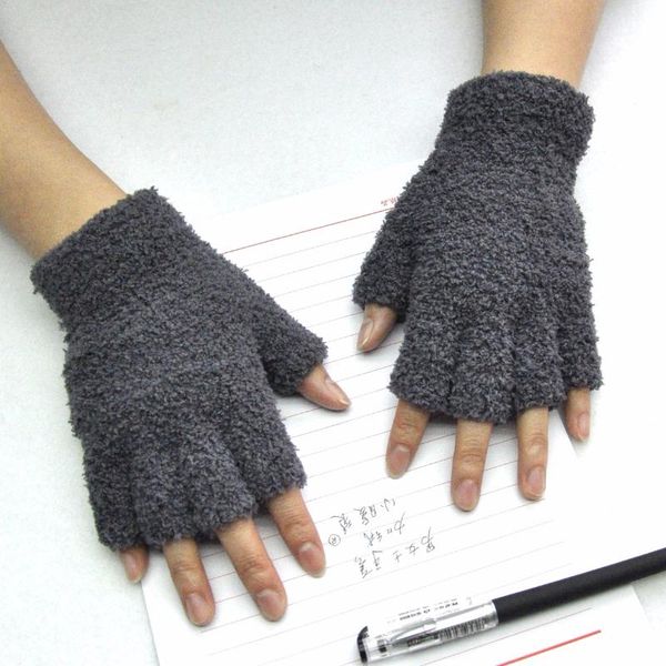 knitted women' gloves autumn winter thick warm gloves fingerless exposed finger coral fleece thermal soft for party gift, Blue;gray
knitted women' gloves autumn winter thick warm gloves fingerless exposed finger coral fleece thermal soft for party gift, Blue;gray
