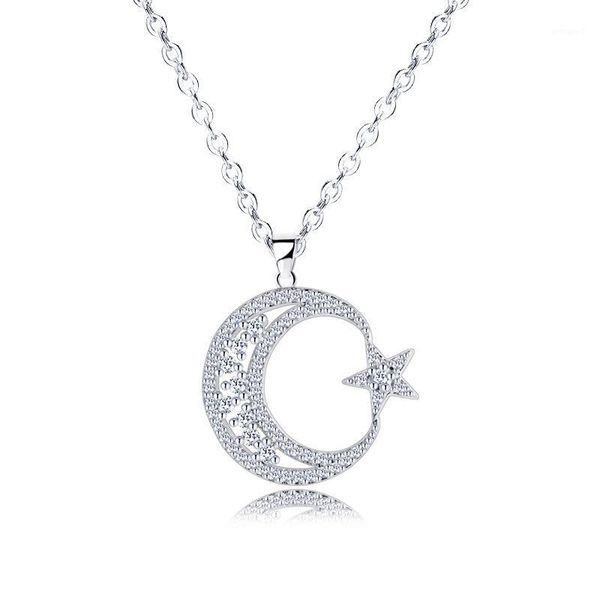 chokers trendy cubic zirconia star moon pendant necklace luxury hollow choker for women korean jewelry x-l01221, Golden;silver
chokers trendy cubic zirconia star moon pendant necklace luxury hollow choker for women korean jewelry x-l01221, Golden;silver