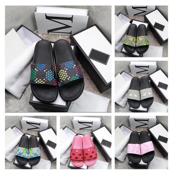 with box men women fashion slippers luxury slides summer flat slipper trendy leather rubber sandal mens beach slide us 5-12, Black
with box men women fashion slippers luxury slides summer flat slipper trendy leather rubber sandal mens beach slide us 5-12, Black