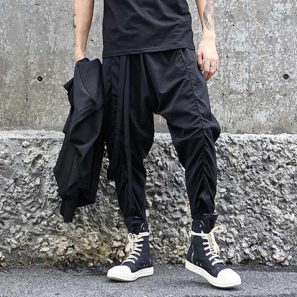 men's pants 2021 street fashion streamers nine points tide men's casual hair stylist personality loose harem1, Black
men's pants 2021 street fashion streamers nine points tide men's casual hair stylist personality loose harem1, Black