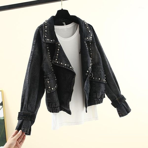 fashion street harajuku women's jackets spring autumn2021 denim coat female motorcycle womens clothing chamarras de mujerzjt11631, Black;brown
fashion street harajuku women's jackets spring autumn2021 denim coat female motorcycle womens clothing chamarras de mujerzjt11631, Black;brown