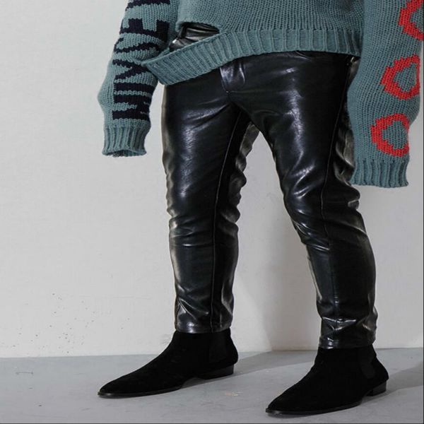 2020 leather-clad 2744 male plutonium elastic black punk feet pants nine points autumn new european and american winter mza3, White;black
2020 leather-clad 2744 male plutonium elastic black punk feet pants nine points autumn new european and american winter mza3, White;black
