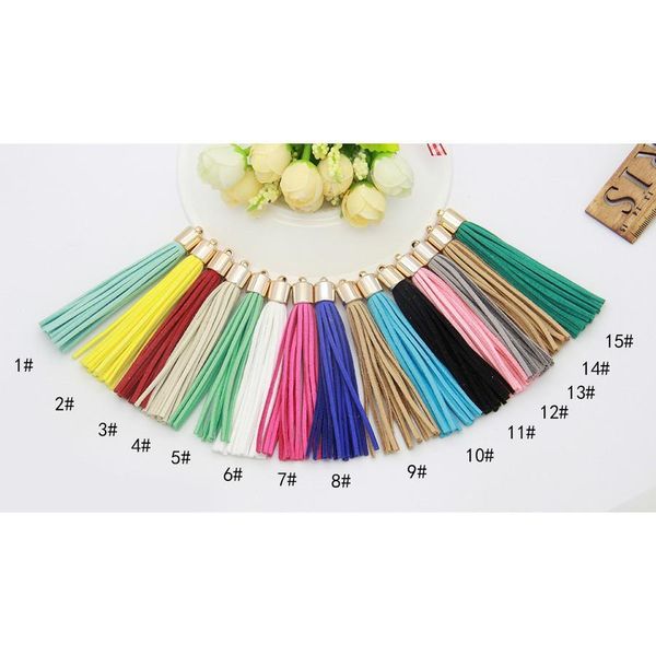 10pcs 8cm long gold color cap suede leather tassel for keychain straps jewelry fiber fringe diy pendant charms findings h jllskj
10pcs 8cm long gold color cap suede leather tassel for keychain straps jewelry fiber fringe diy pendant charms findings h jllskj