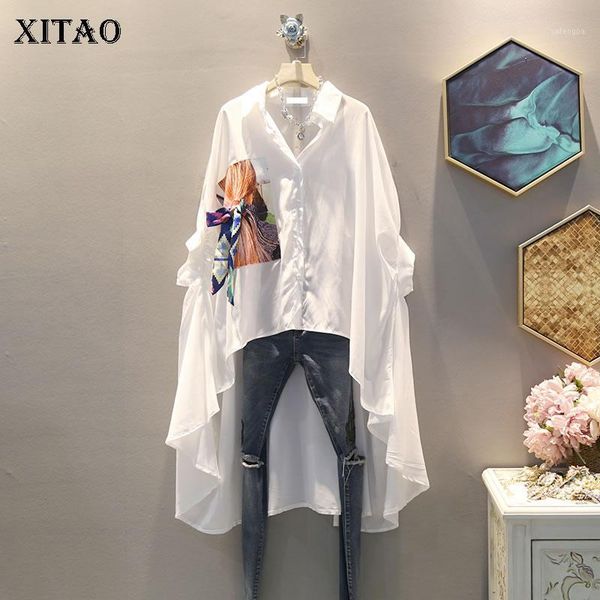 xitao irregular pleated black white shirt women clothes 2020 tide print button blouse summer fashion new match all zll42711
xitao irregular pleated black white shirt women clothes 2020 tide print button blouse summer fashion new match all zll42711