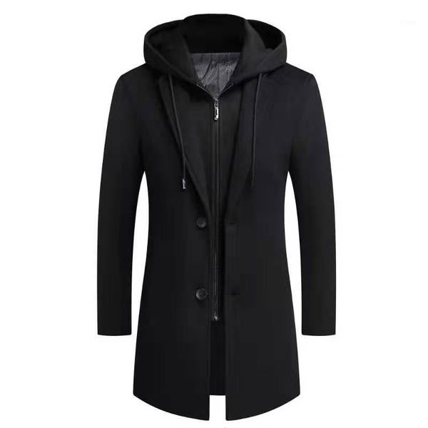winter warm mid-length plus cotton trench coat slim-fit cashmere woolen jackets with removable hood casual solid men clothing1, Tan;black
winter warm mid-length plus cotton trench coat slim-fit cashmere woolen jackets with removable hood casual solid men clothing1, Tan;black
