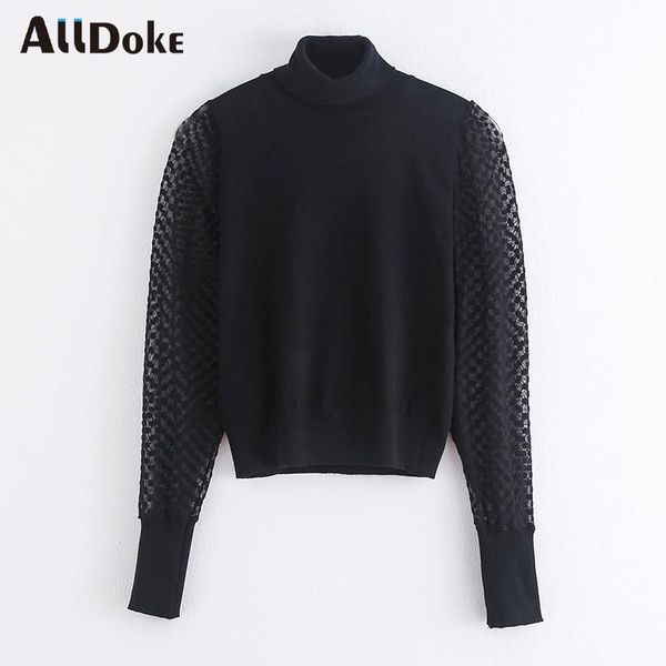alldoke 2021 autumn winter woman sweaters turtleneck patchwork puff sleeve pullovers sweater black thin women, White;black
alldoke 2021 autumn winter woman sweaters turtleneck patchwork puff sleeve pullovers sweater black thin women, White;black