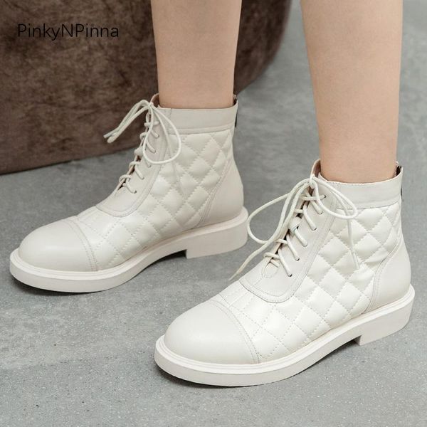 2020 winter designer style women genuine leather diamond pattern ankle boots short plush lining warm office casual short booties, Black
2020 winter designer style women genuine leather diamond pattern ankle boots short plush lining warm office casual short booties, Black