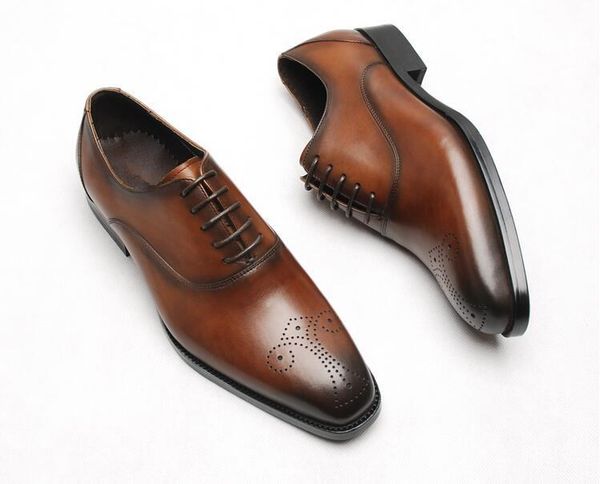 carved borgues mens genuine leather fashion dress wedding oxfords shoes 2020 male retro spring lace up oxfords, Black
carved borgues mens genuine leather fashion dress wedding oxfords shoes 2020 male retro spring lace up oxfords, Black