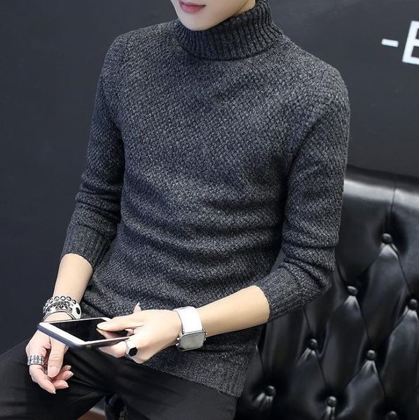 men's sweaters fall 2021 high collar long sleeve sweater pullover slim fitting knit shirt korean fashion wear, White;black
men's sweaters fall 2021 high collar long sleeve sweater pullover slim fitting knit shirt korean fashion wear, White;black