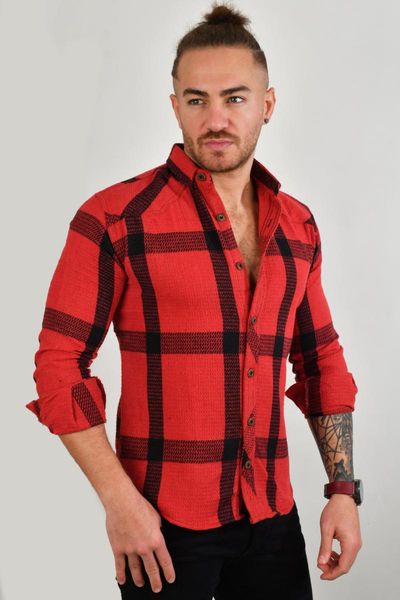 men's casual shirts deepsea male lumberjack shirt long sleeve slim fit striped plaid season 2101833, White;black
men's casual shirts deepsea male lumberjack shirt long sleeve slim fit striped plaid season 2101833, White;black