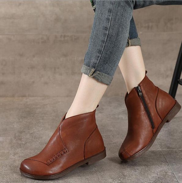 small short boots women's leather shoes flat-bottomed plus velvet boots 2020 autumn and winter new mid-heel spring and autumn boots, Black
small short boots women's leather shoes flat-bottomed plus velvet boots 2020 autumn and winter new mid-heel spring and autumn boots, Black