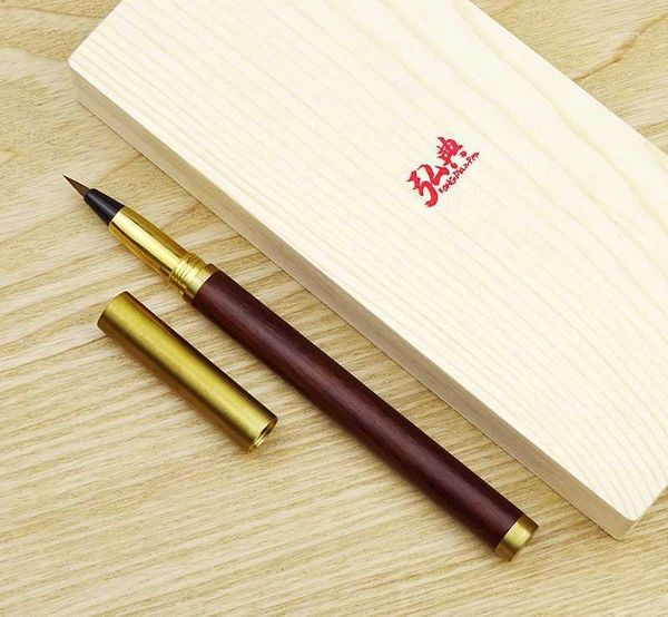 hongdian handmade rosewood & brass brush pen calligraphy soft nib 0.7-5mm come with converter art drawing writing gift ink pen1
hongdian handmade rosewood & brass brush pen calligraphy soft nib 0.7-5mm come with converter art drawing writing gift ink pen1
