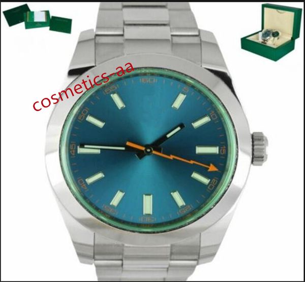 with box luxury watches mint z-blue green 40mm 116400 mechanical automatic sapphire luminous stainless steel bracelet mens wristwatches wate, Slivery;brown
with box luxury watches mint z-blue green 40mm 116400 mechanical automatic sapphire luminous stainless steel bracelet mens wristwatches wate, Slivery;brown