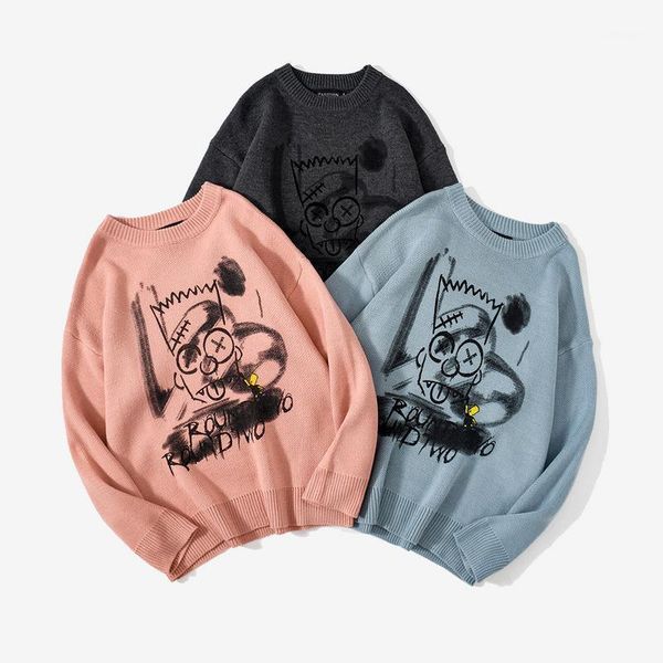 2020 men sweater pullover streetwear anime print pullover harajuku knitted sweater retro vintage autumn hiphop sweaters loose1, White;black
2020 men sweater pullover streetwear anime print pullover harajuku knitted sweater retro vintage autumn hiphop sweaters loose1, White;black