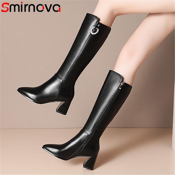 boots smirnova 2021 winter shoes women genuine leather +pu knee high crystal zip casual party heel, Black
boots smirnova 2021 winter shoes women genuine leather +pu knee high crystal zip casual party heel, Black