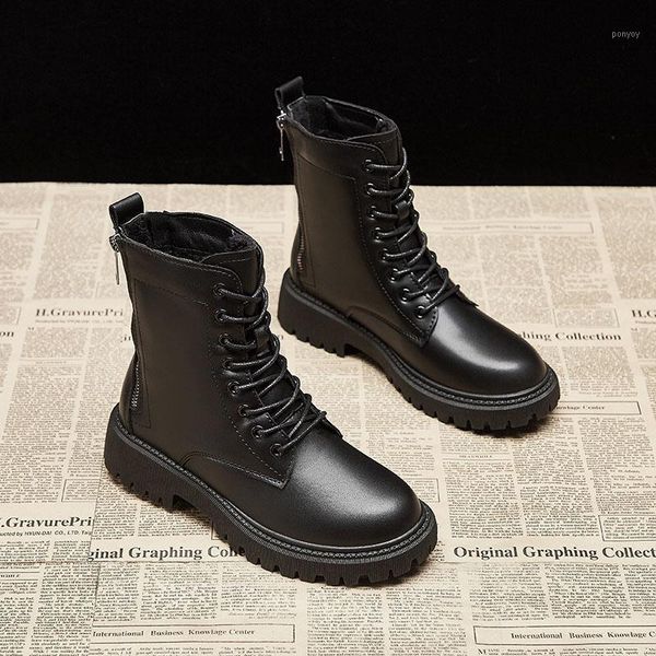 women autumn winter black pu leather suede boots round toe lace up shoes woman fashion motorcycle platform botas zipper ankle1
women autumn winter black pu leather suede boots round toe lace up shoes woman fashion motorcycle platform botas zipper ankle1