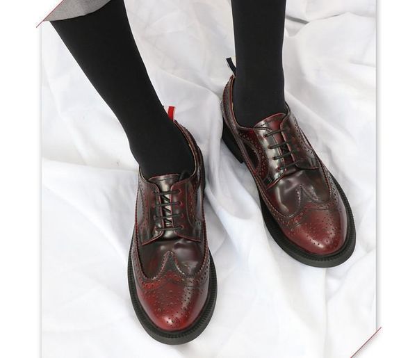 new style men fashion round toe genuine leather red carved brogue shoes male handmade all season thick bottom dress shoes, Black
new style men fashion round toe genuine leather red carved brogue shoes male handmade all season thick bottom dress shoes, Black