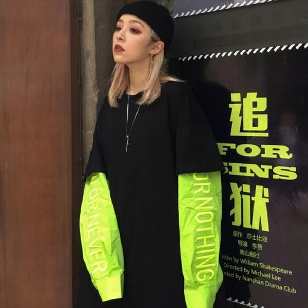 корея harajuku vinagte bf поддельные два кусок вышивки с длинным рукавом толстовка моды свободный хип-хоп уличной женщины толстовка drop дос, Black
корея harajuku vinagte bf поддельные два кусок вышивки с длинным рукавом толстовка моды свободный хип-хоп уличной женщины толстовка drop дос, Black