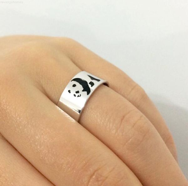 laser panda ring polished 8mm stainless steel high cute animal fashion jewelry for men and women size 5-12, Silver
laser panda ring polished 8mm stainless steel high cute animal fashion jewelry for men and women size 5-12, Silver