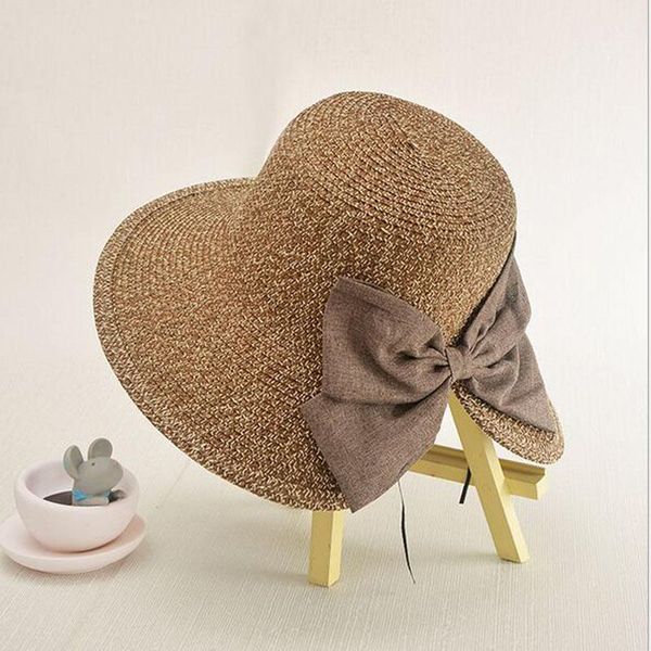 2017 new straw solid ladies cap adjustable bow decoration sun hat snapback mom hat folding gorras hip hop women sun hat bonne qylcdq, Black;white 
2017 new straw solid ladies cap adjustable bow decoration sun hat snapback mom hat folding gorras hip hop women sun hat bonne qylcdq, Black;white