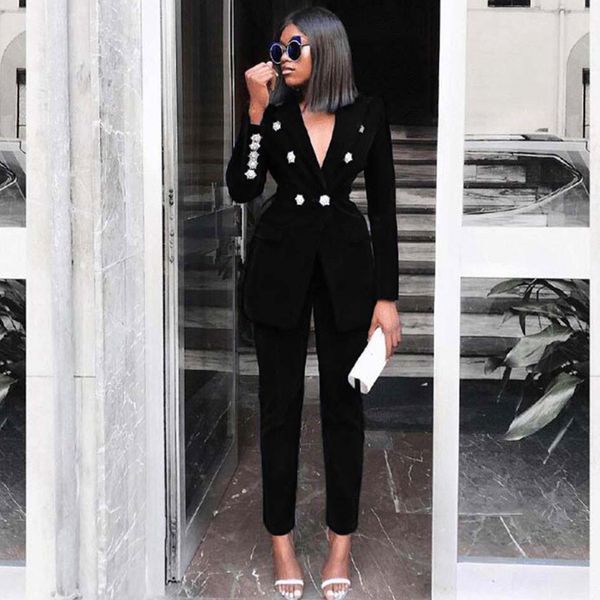 2021 the new a summer women new black long sleeve v-neck 2 piece assembly clothes two suit ensemble xa9r, Gray
2021 the new a summer women new black long sleeve v-neck 2 piece assembly clothes two suit ensemble xa9r, Gray