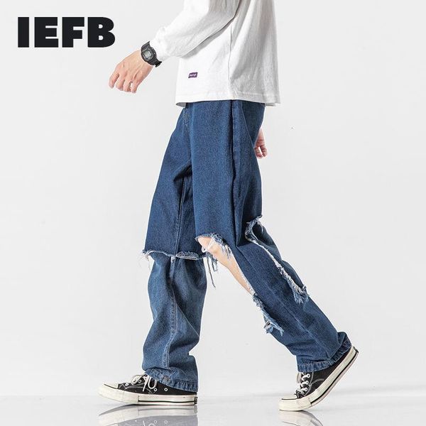 men's jeans iefb trousers hole denim pants patchwork fake two pieces black high waist stright streetwear fashion 9y4128, Blue
men's jeans iefb trousers hole denim pants patchwork fake two pieces black high waist stright streetwear fashion 9y4128, Blue