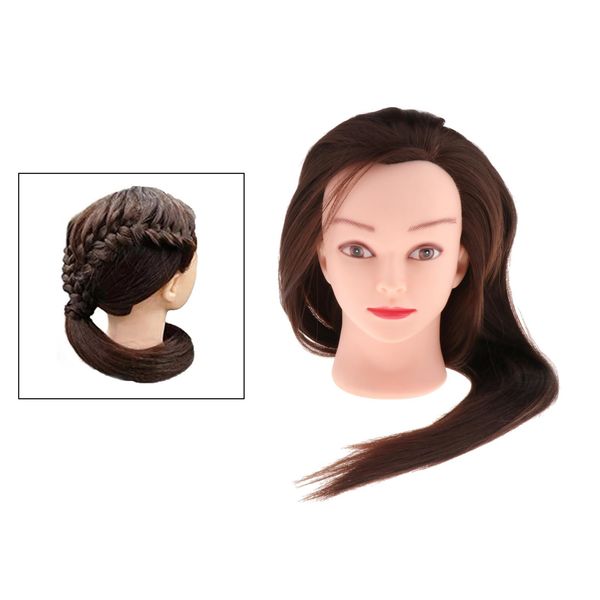mannequin head synthetic fiber hair 24.8 inch long hair styling cosmetology doll head hairdressing for cutting braiding practice, White
mannequin head synthetic fiber hair 24.8 inch long hair styling cosmetology doll head hairdressing for cutting braiding practice, White