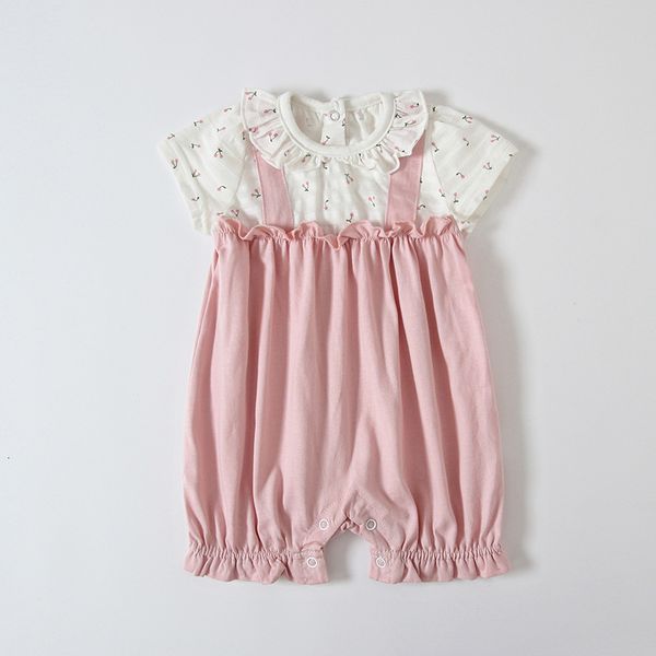 2021 new newborn baby cotton romper cherry print infant girls jumpsuit kids clothes outfit pink 0-2y tap7, Blue
2021 new newborn baby cotton romper cherry print infant girls jumpsuit kids clothes outfit pink 0-2y tap7, Blue