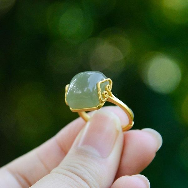 cluster rings s silver inlaid natural an yuqing water color chinese style retro charm xiangyun women open adjustable ring, Golden;silver
cluster rings s silver inlaid natural an yuqing water color chinese style retro charm xiangyun women open adjustable ring, Golden;silver