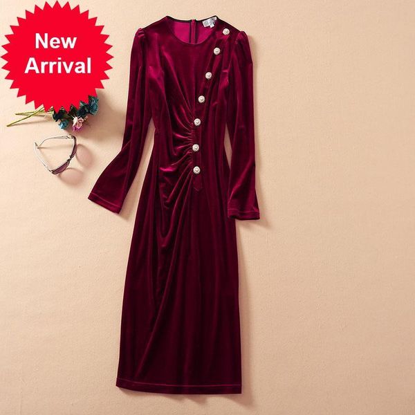 2021 new autumn winter in luxury velvet from the vintage track long sleeves thin smooth elegant female temperament dressed as 526b, Black;gray
2021 new autumn winter in luxury velvet from the vintage track long sleeves thin smooth elegant female temperament dressed as 526b, Black;gray