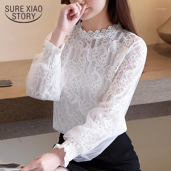 autumn elegant lace blouse women 2021 new puff sleeve vintage blouses women casual office lady white shirt mujer 111961
autumn elegant lace blouse women 2021 new puff sleeve vintage blouses women casual office lady white shirt mujer 111961