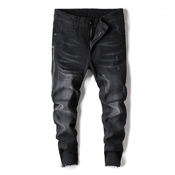 2020 new arrival slim mid coated straight midweight full length high street geometric fake zippers jeans1, Blue
2020 new arrival slim mid coated straight midweight full length high street geometric fake zippers jeans1, Blue