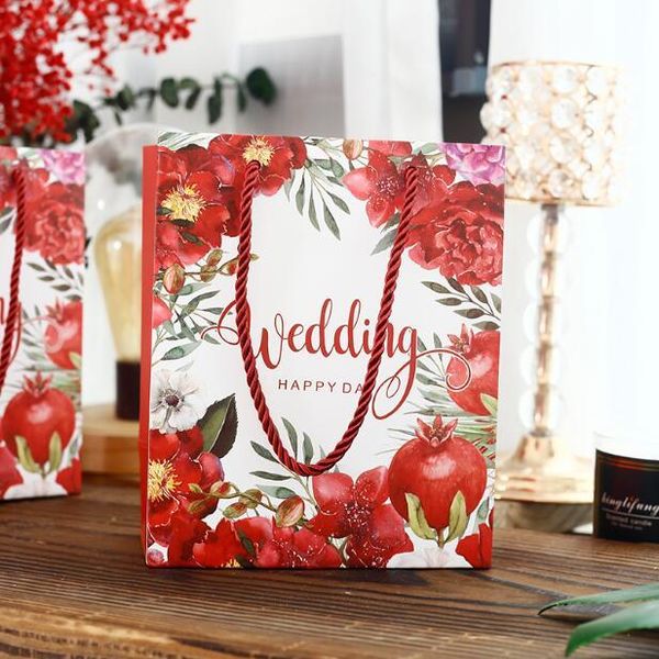 20 x red flower floral printed happy day paper bags wedding favors candy box hand bags makeup party gift bags, 14.9x7x17cm
20 x red flower floral printed happy day paper bags wedding favors candy box hand bags makeup party gift bags, 14.9x7x17cm